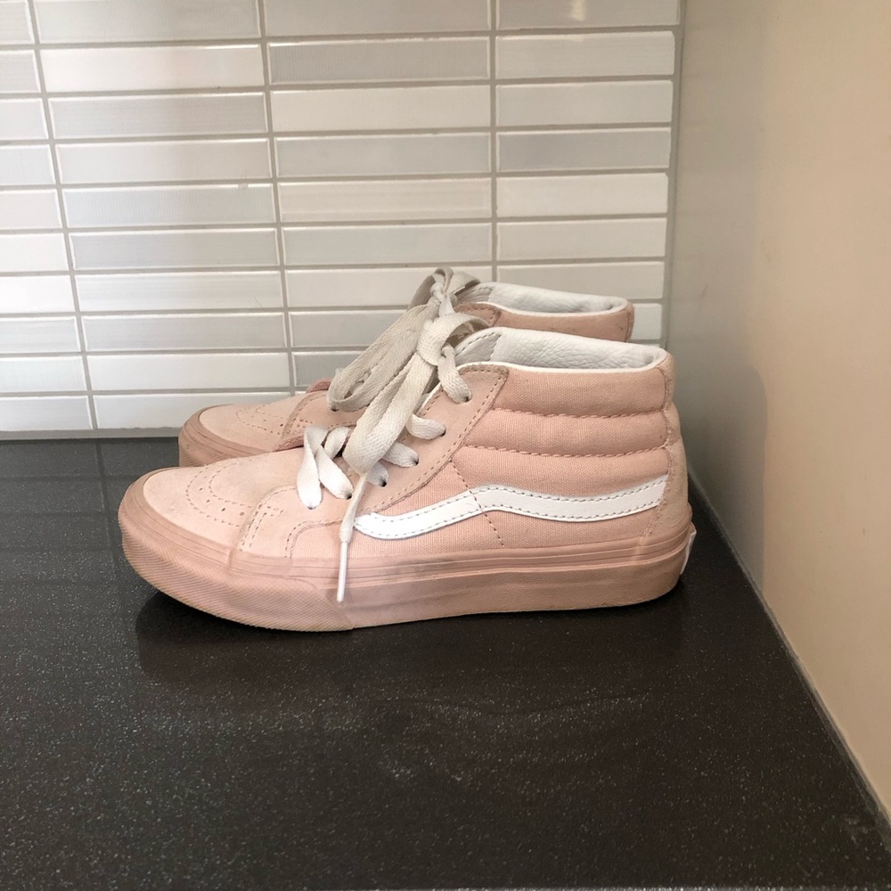 Vans Sk-8 canvas high top youth sneakers